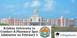 Krishna University B Pharmacy Spot Admission